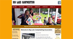 Desktop Screenshot of biglakecampmeeting.org